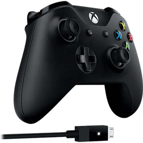 Xbox One Kablolu Siyah Gamepad PC (Hediye)