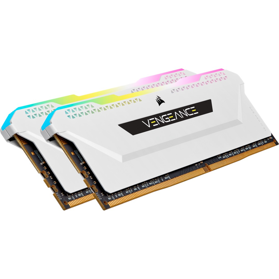 Corsair Vengeance RGB Pro SL CMH16GX4M2D3600C18W 16GB (2X8GB) DDR4 3600MHz CL18 Soğutuculu Ram