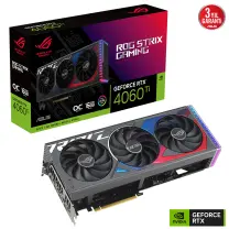 ASUS ROG Strix GeForce RTX 4060 Ti OC 16 GB GDDR6 ROG-STRIX-RTX4060TI-O16G-GAMING 128Bit DX12 DLSS 3 Gaming (Oyuncu) Ekran Kartı