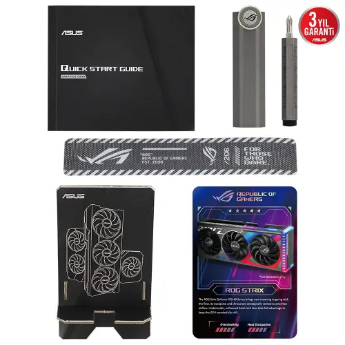 ASUS ROG Strix GeForce RTX 4060 Ti OC 16 GB GDDR6 ROG-STRIX-RTX4060TI-O16G-GAMING 128Bit DX12 DLSS 3 Gaming (Oyuncu) Ekran Kartı
