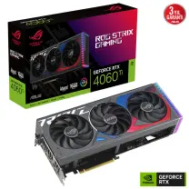 ASUS ROG Strix GeForce RTX 4060 Ti Advanced Edition 16 GB GDDR6 ROG-STRIX-RTX4060TI-A16G-GAMING 128Bit DX12 DLSS 3 Gaming (Oyuncu) Ekran Kartı