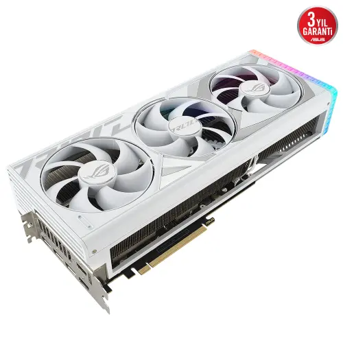 Asus ROG Strix GeForce RTX 4090 White ROG-STRIX-RTX4090-24G-WHITE 24GB GDDR6X 384Bit DX12 DLSS 3 Gaming (Oyuncu) Ekran Kartı