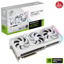 ASUS ROG Strix GeForce RTX 4090 White ROG-STRIX-RTX4090-24G-WHITE 24GB GDDR6X 384Bit DX12 DLSS 3 Gaming (Oyuncu) Ekran Kartı