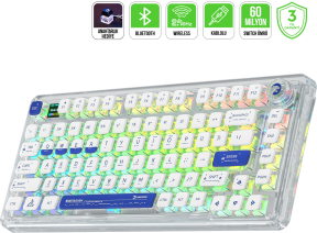 GamePower Gasket Pro RGB Wireless/Bluetooth/Kablolu Mekanik Red Switch Gasket Gaming Klavye