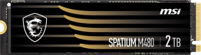 MSI Spatium M480 Pro 2TB 7400/7000MB/s PCIe Gen4 NVMe M.2 SSD Disk