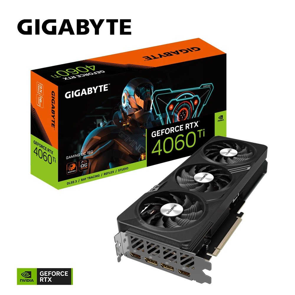 Gigabyte GeForce RTX 4060 Ti Gaming OC 16G GV-N406TGAMING OC-16GD GDDR6 128Bit DX12 DLSS 3 Gaming (Oyuncu) Ekran Kartı