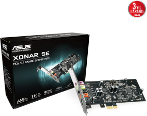 ASUS Xonar SE 5.1 PCIe Gaming (Oyuncu) Ses Kartı