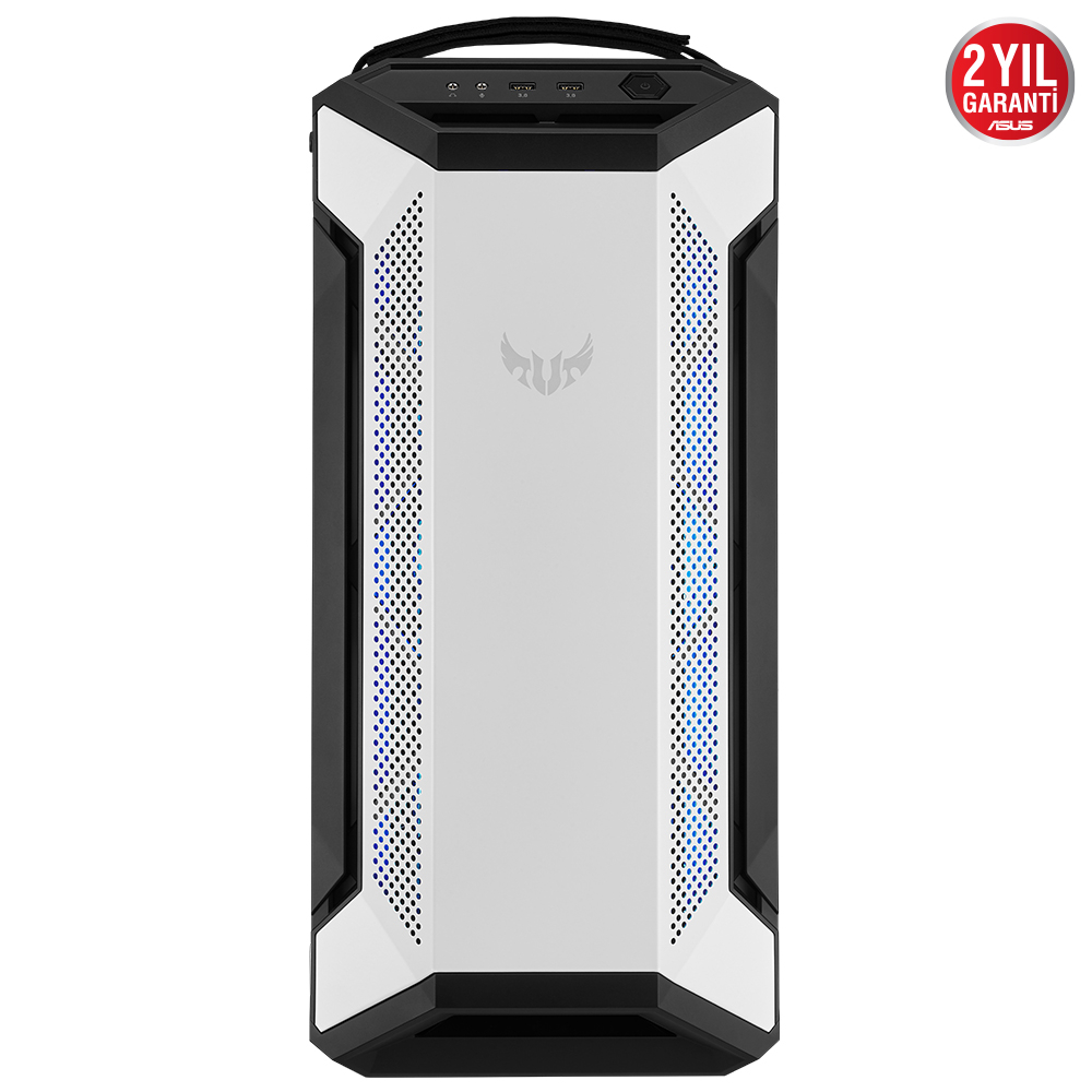 ASUS TUF Gaming GT501 White Edition 4 Fan (3xRGB Fan) USB 3.1 Temperli Cam E-ATX Mid-Tower Gaming (Oyuncu) Kasa ( 90DC0013-B49000)