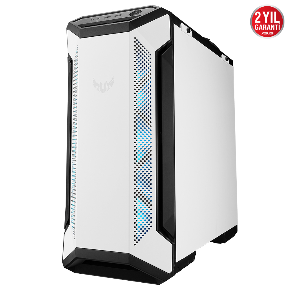 ASUS TUF Gaming GT501 White Edition 4 Fan (3xRGB Fan) USB 3.1 Temperli Cam E-ATX Mid-Tower Gaming (Oyuncu) Kasa ( 90DC0013-B49000)