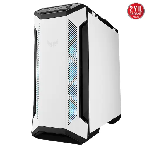 ASUS TUF Gaming GT501 White Edition 4 Fan (3xRGB Fan) USB 3.1 Temperli Cam E-ATX Mid-Tower Gaming (Oyuncu) Kasa ( 90DC0013-B49000)