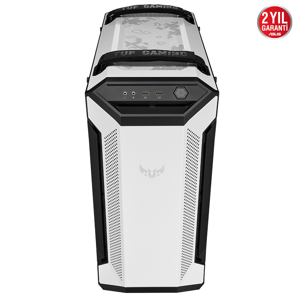 ASUS TUF Gaming GT501 White Edition 4 Fan (3xRGB Fan) USB 3.1 Temperli Cam E-ATX Mid-Tower Gaming (Oyuncu) Kasa ( 90DC0013-B49000)