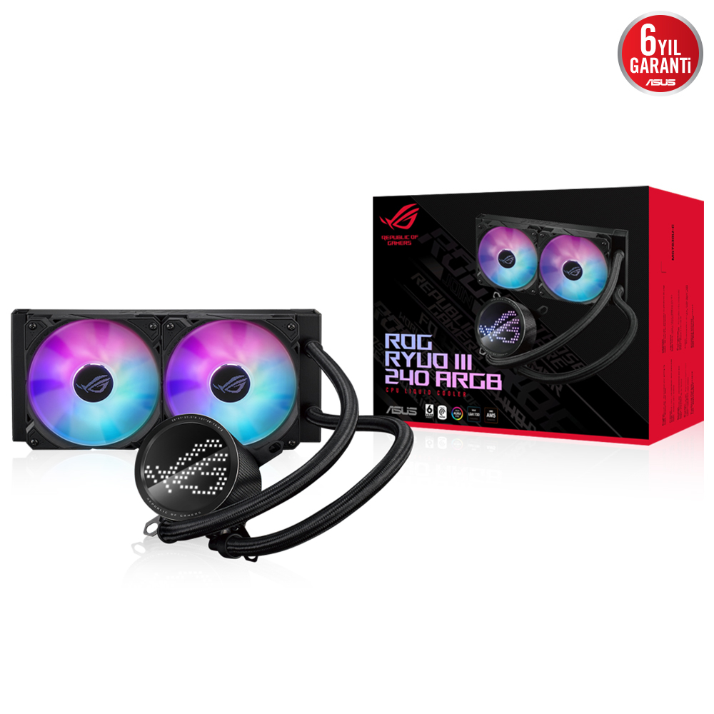 ASUS ROG Ryuo III 240 ARGB 240mm İşlemci Sıvı Soğutucu (90RC00J1-M0UAY0)