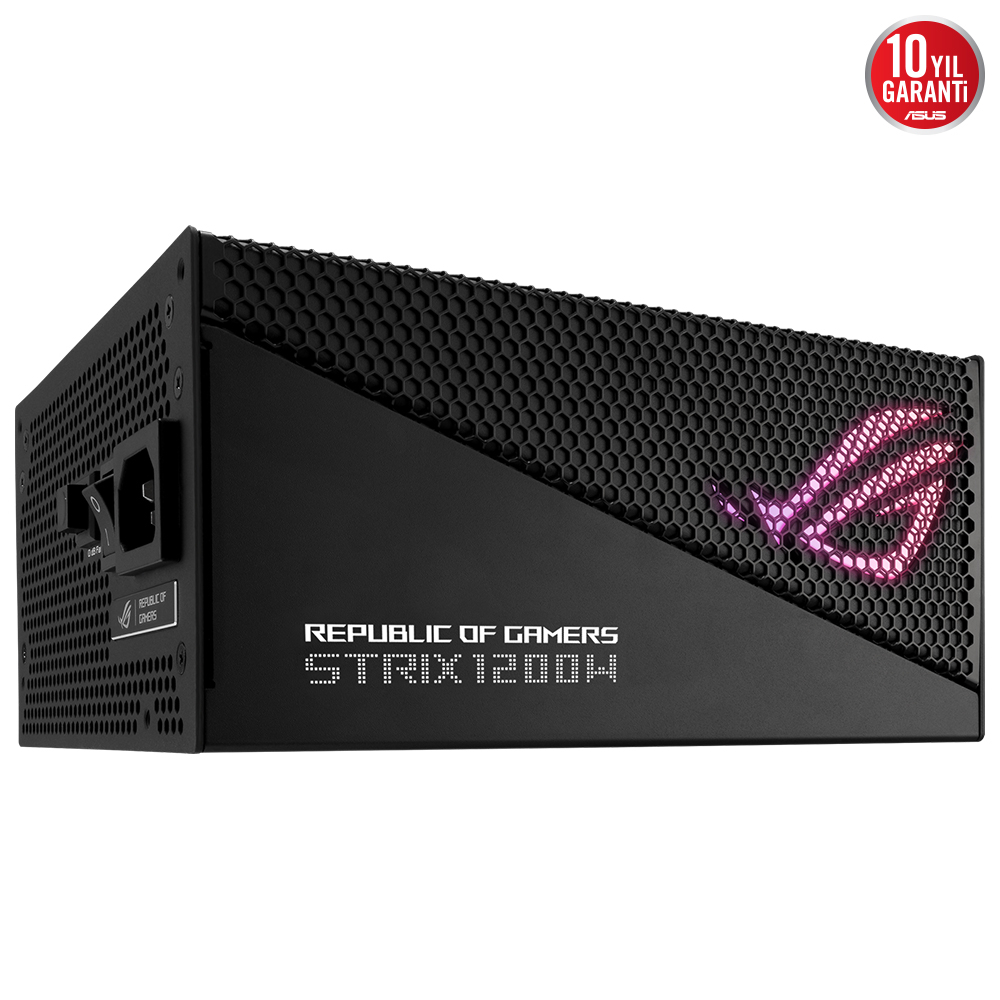 ASUS ROG-STRIX-1200G AURA 80+ GOLD 1200W Modüler ATX 3.0 PCI-E 5.0 Power Supply (90YE00S0-B0NA00)