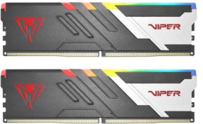 Patriot Viper Venom RGB PVVR564G560C40K 64GB (2x32GB) DDR5 5600MHz CL40 Gaming Ram (Bellek)