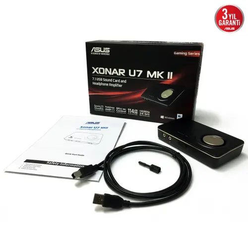 ASUS Xonar U7 MKII 7.1 USB Gaming (Oyuncu) Ses Kartı