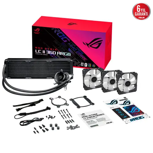 ASUS ROG Strix LC II 360 ARGB V3 360mm İşlemci Sıvı Soğutucu (90RC00F1-M0UAY4)
