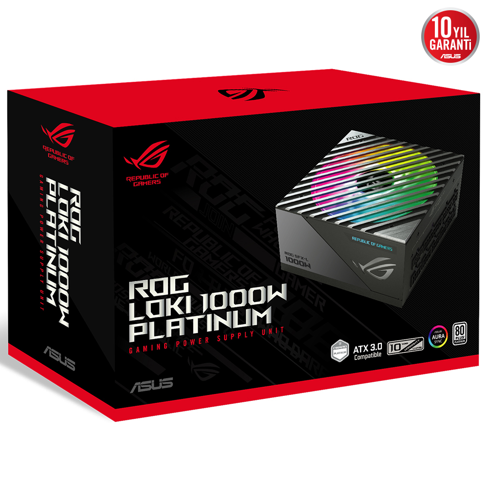 ASUS ROG-LOKI-1000P-SFX-L-GAMING 1000W 80 Plus Platinum 120mm Full Modüler Gaming (Oyuncu) Power Supply