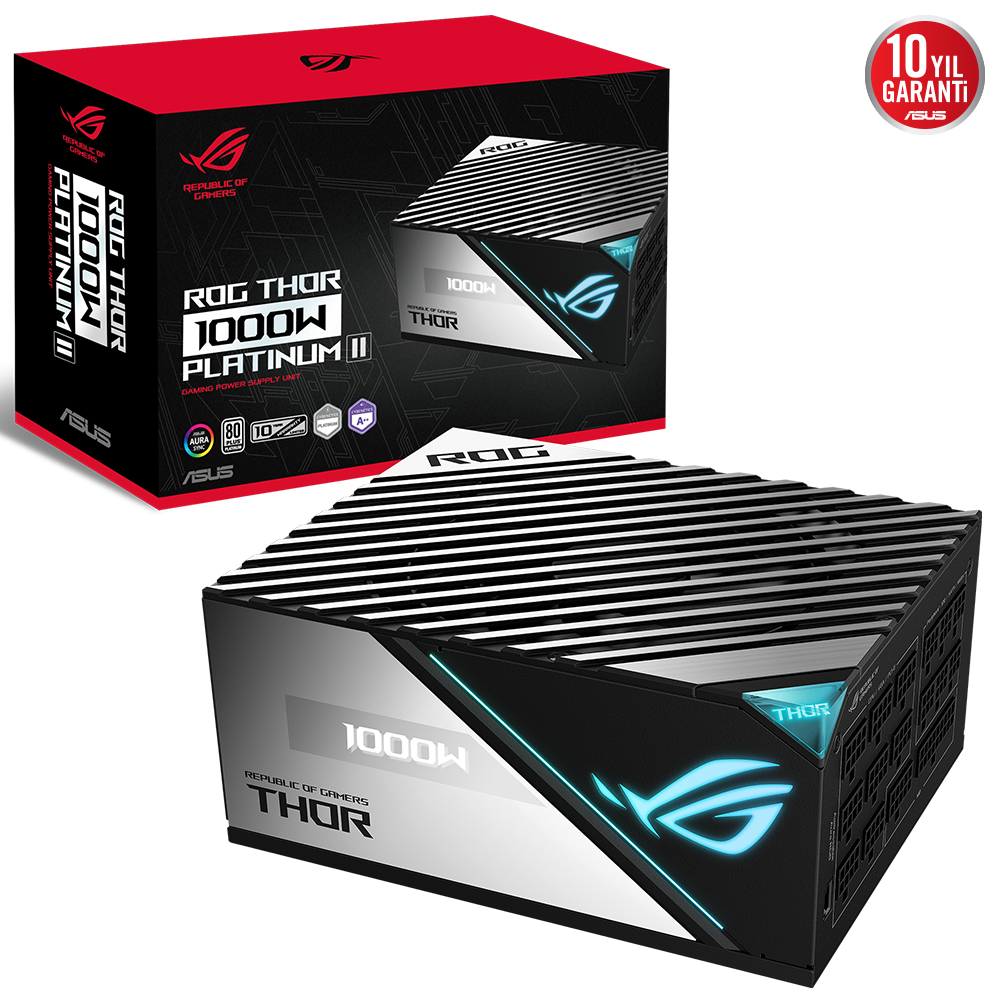 ASUS ROG-THOR-1000P2-GAMING 1000W 80 Plus Platinum 135mm Full Modüler Gaming (Oyuncu) Power Supply