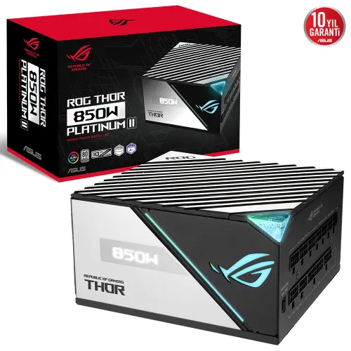 ASUS ROG-THOR-850P2 850W 80+ Platinum 135mm Full Modüler Gaming Power Supply