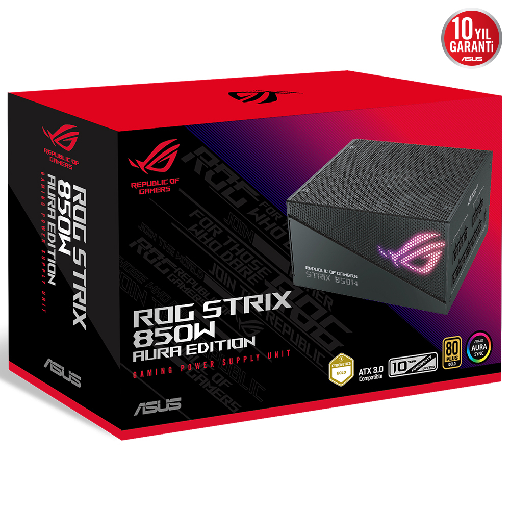 ASUS ROG-STRIX-850G-AURA 850W 80+ Gold Aura Edition Power Supply