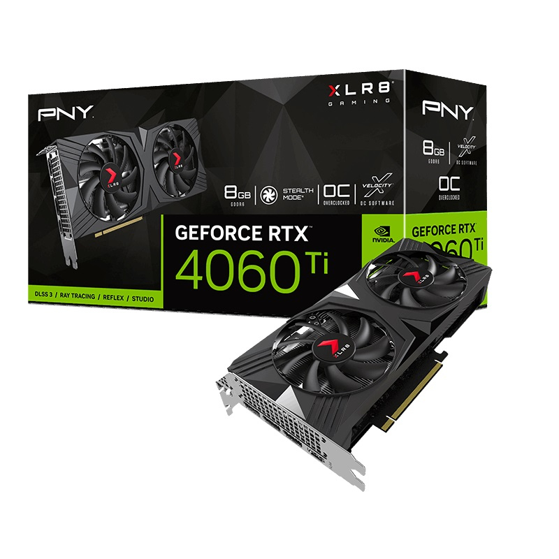 PNY RTX 4060 Ti VERTO Overclocked 8GB GDDR6 128Bit Gaming (Oyuncu) Ekran Kartı (VCG4060T8DFXPB1-O)