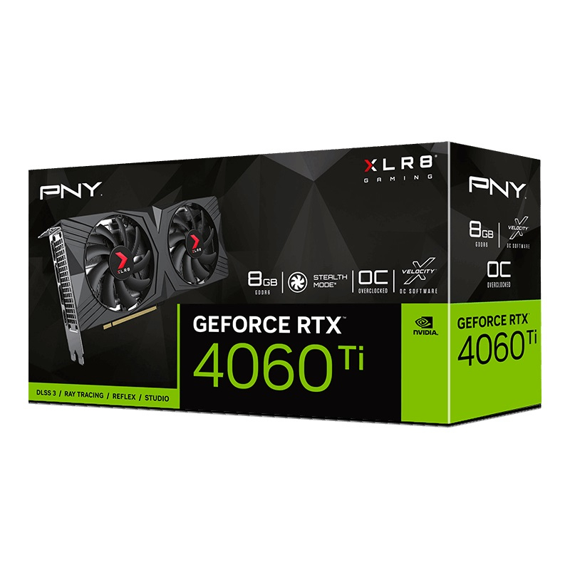 PNY RTX 4060 Ti VERTO Overclocked 8GB GDDR6 128Bit Gaming (Oyuncu) Ekran Kartı (VCG4060T8DFXPB1-O)
