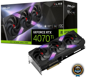 PNY RTX 4070 Ti XLR8 Gaming VERTO 12GB GDDR6X 192Bit (VCG4070T12TFXXPB1) DX12 Gaming (Oyuncu) Ekran Kartı