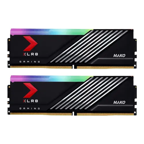 PNY XLR8 Gaming MAKO EPIC-X RGB 32GB (2x16GB) 6000MHz CL40 DDR5 Gaming Ram (MD32GK2D5600040MXRGB)
