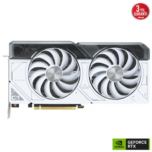 Asus Dual GeForce RTX 4070 SUPER WHITE OC DUAL-RTX4070S-O12G-WHITE GDDR6X 192Bit DX12 DLSS 3 Gaming (Oyuncu) Ekran Kartı