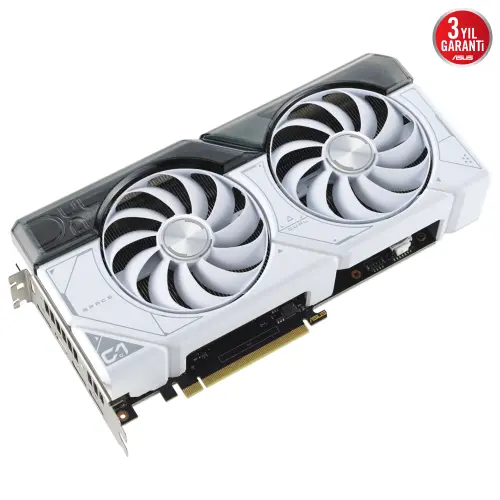 ASUS Dual GeForce RTX 4070 SUPER WHITE OC DUAL-RTX4070S-O12G-WHITE GDDR6X 192Bit DX12 DLSS 3 Gaming (Oyuncu) Ekran Kartı