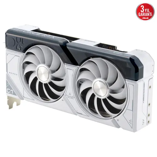 ASUS Dual GeForce RTX 4070 SUPER WHITE OC DUAL-RTX4070S-O12G-WHITE GDDR6X 192Bit DX12 DLSS 3 Gaming (Oyuncu) Ekran Kartı