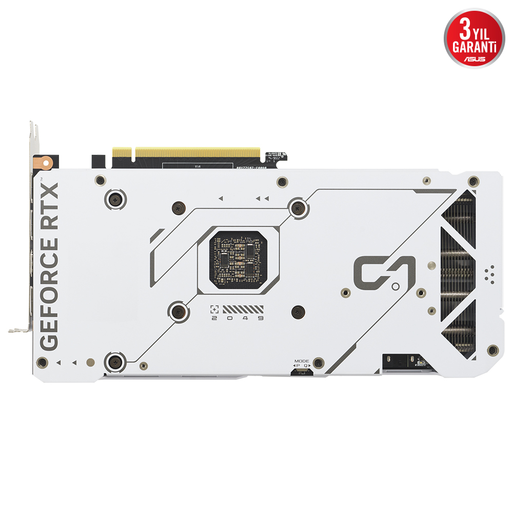ASUS Dual GeForce RTX 4070 SUPER WHITE OC DUAL-RTX4070S-O12G-WHITE GDDR6X 192Bit DX12 DLSS 3 Gaming (Oyuncu) Ekran Kartı