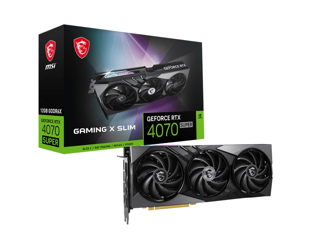 MSI GeForce RTX 4070 SUPER 12G GAMING X SLIM GDDR6X 192Bit DX12 Gaming (Oyuncu) Ekran Kartı