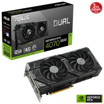 ASUS Dual GeForce RTX 4070 SUPER DUAL-RTX4070S-12G GDDR6X 192Bit DX12 DLSS 3 Gaming (Oyuncu) Ekran Kartı