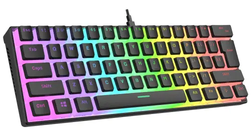 Rampage Radiant K11 Red Switch RGB Puding Keycaps Mekanik Kablolu Gaming (Oyuncu) Klavye