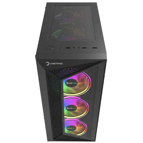 GamePower Eclipse 4*120mm A-RGB Fan 500W 80+ Bronze ATX Gaming Kasa 