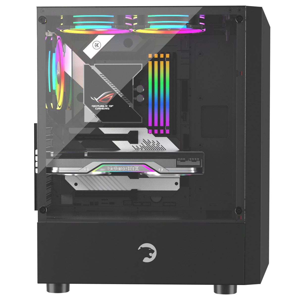 GamePower Eclipse 4*120mm A-RGB Fan 700W 80+ Gold Full Modüler PSU ATX Gaming Kasa