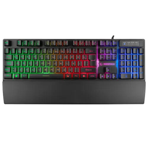 Rampage KM-RX7 Fortuna Rainbow TR Q 8 Tuş 6400 DPI Klavye Mouse Set