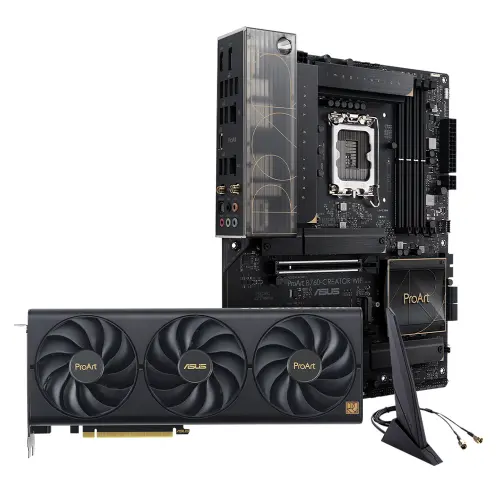 ASUS ProArt GeForce RTX 4060 OC Ekran Kartı + Asus ProArt B760-CREATOR WIFI DDR5 Anakart Bundle