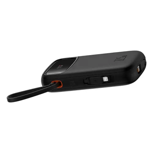 Baseus Q Pow 2 Dijital Ekranlı 22.5W 10.000 mAh Dual Kablolu Powerbank Siyah