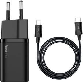 Baseus Super Si PD 25W Duvar Şarj Seti Siyah