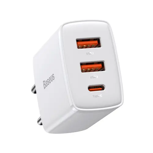 Baseus Compact QC 30W Şarj Cihazı Beyaz