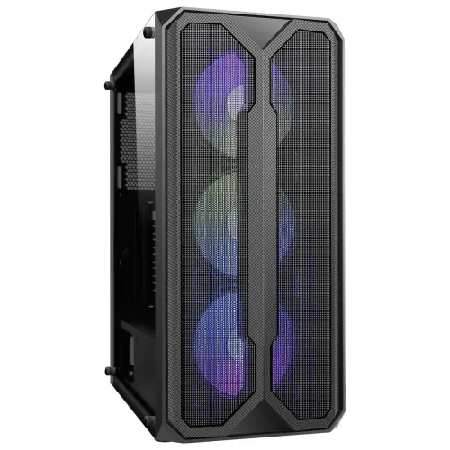 GamePower Aura 4*120mm Siyah Fan A-RGB Şerit Led 500W 80+ Bronz Power Supply Gaming Kasa