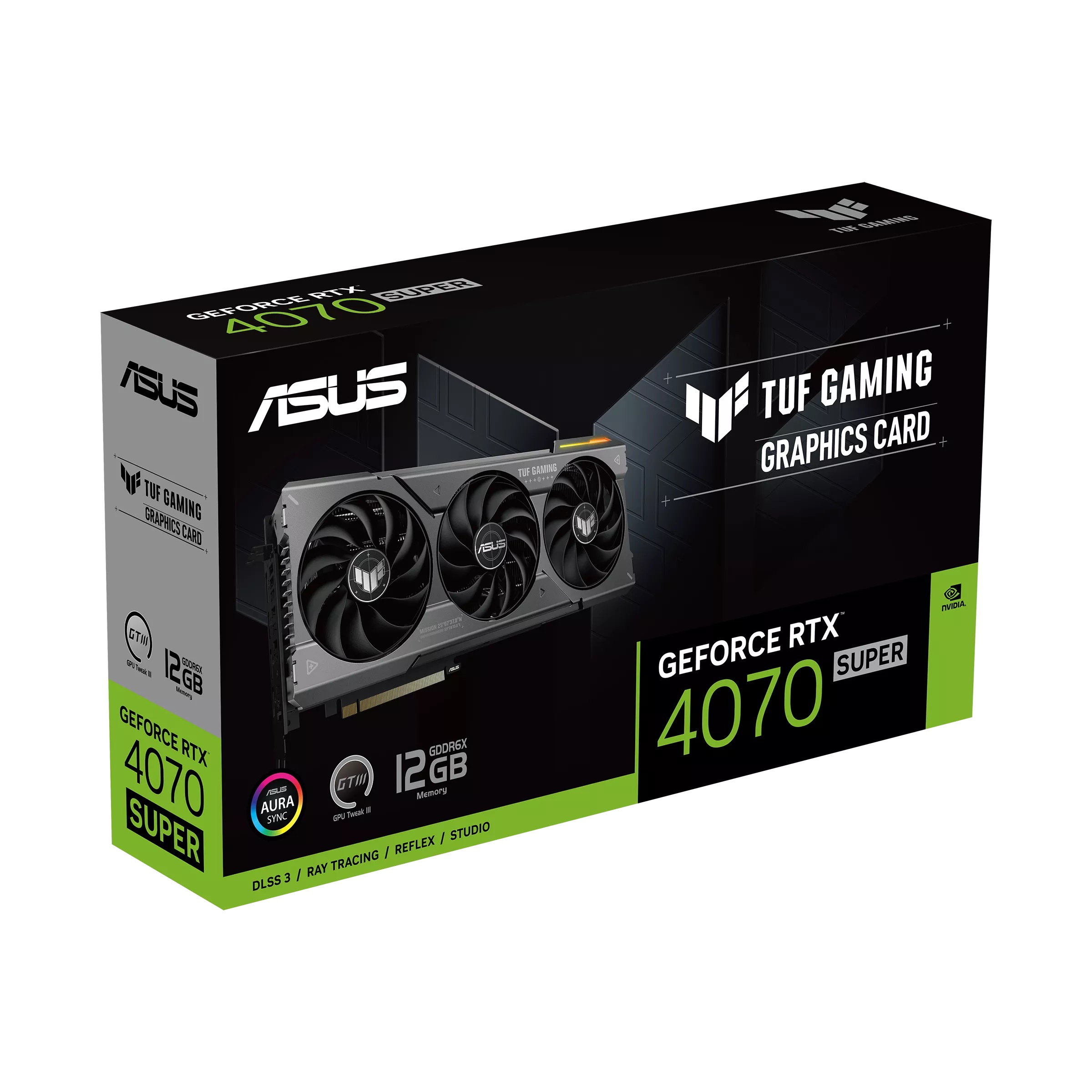 ASUS Tuf GeForce RTX 4070 SUPER TUF-RTX4070S-12G-GAMING GDDR6X 192Bit DX12 DLSS 3 Gaming (Oyuncu) Ekran Kartı