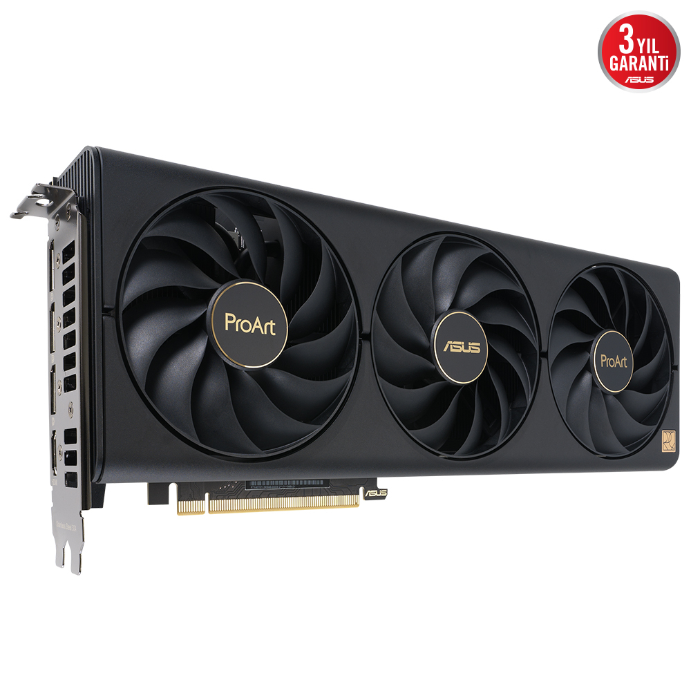 ASUS ProArt GeForce RTX 4070 Ti SUPER OC 16GB PROART-RTX4070TIS-O16G GDDR6X 256Bit DLSS 3 Gaming (Oyuncu) Ekran Kartı