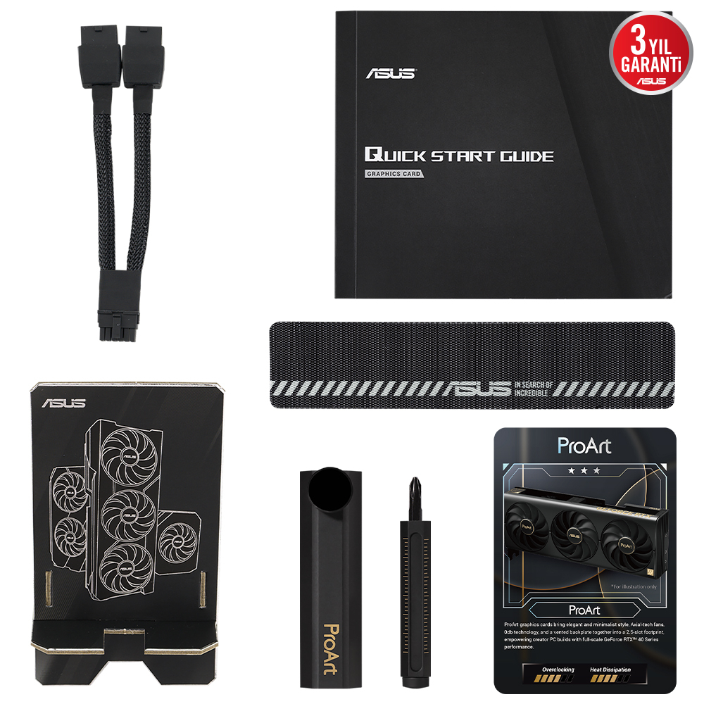 ASUS ProArt GeForce RTX 4070 Ti SUPER OC 16GB PROART-RTX4070TIS-O16G GDDR6X 256Bit DLSS 3 Gaming (Oyuncu) Ekran Kartı