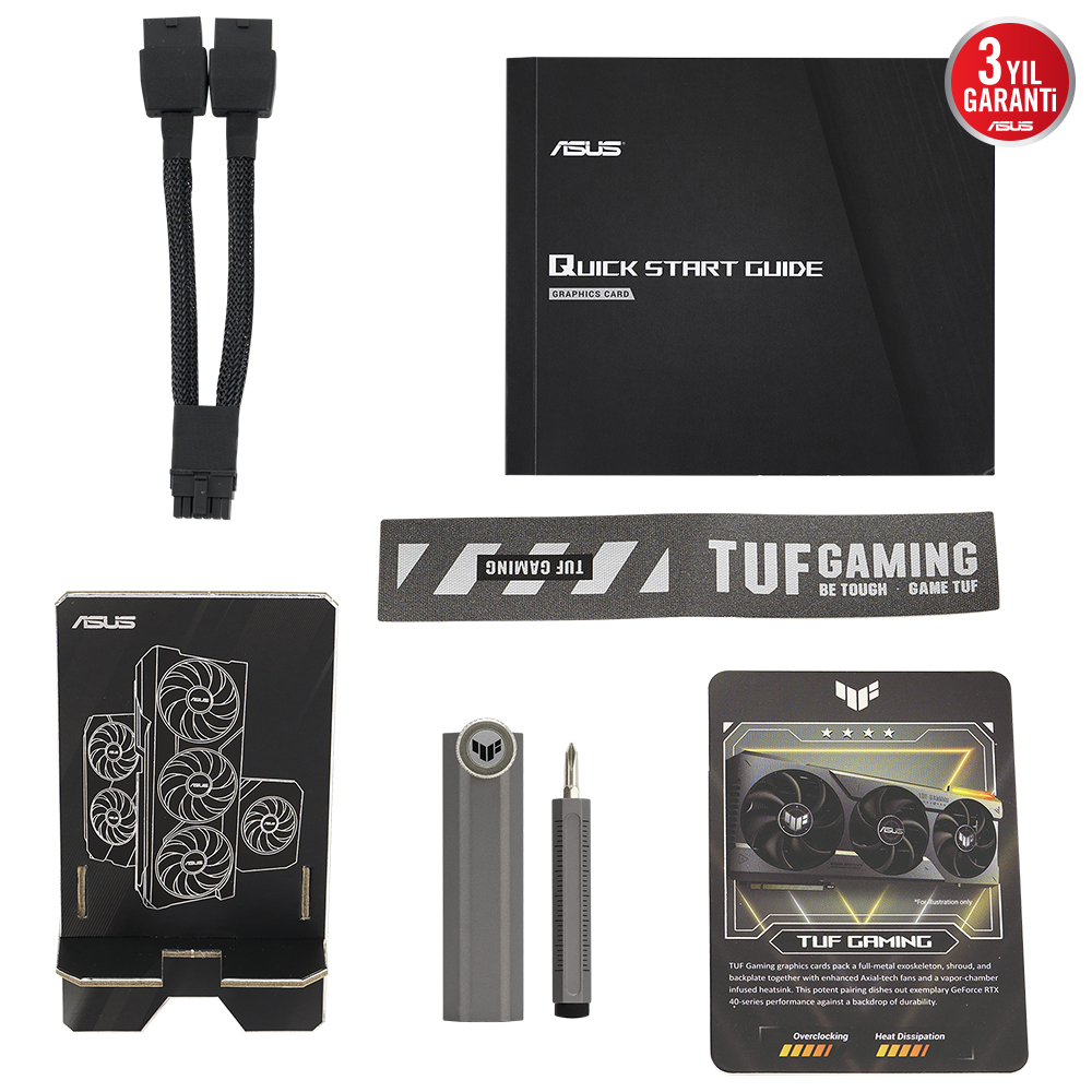 ASUS TUF GeForce RTX 4070 Ti SUPER TUF-RTX4070TIS-O16G-GAMING GDDR6X 256Bit DX12 DLSS 3 Gaming (Oyuncu) Ekran Kartı