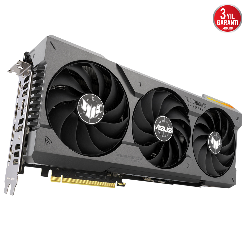 ASUS Tuf GeForce RTX 4070 Ti SUPER 16GB TUF-RTX4070TIS-16G-GAMING GDDR6X 256Bit DX12 DLSS 3 Gaming (Oyuncu) Ekran Kartı