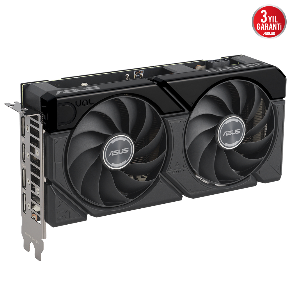 ASUS Dual Radeon RX 7600 XT OC 16GB DUAL-RX7600XT-O16G GDDR6 128Bit DX12 Gaming (Oyuncu) Ekran Kartı