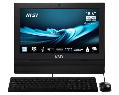 MSI PRO AP162T ADL-002XTR 15.6″ FHD 16:9 (1920X1080) N100 4GB DDR4 256GB SSD DOS Touch All In One PC